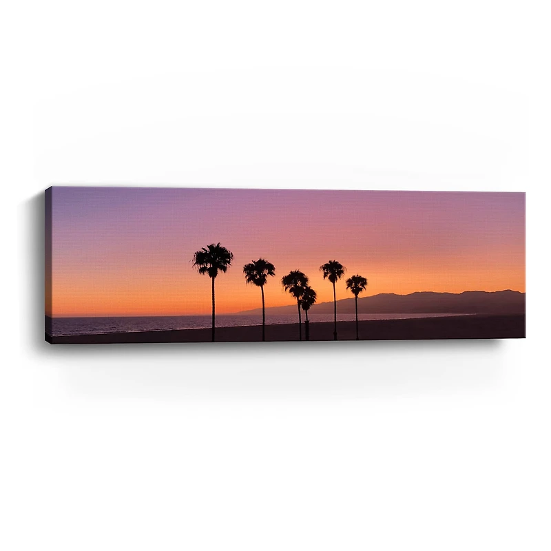 Sunset on Santa Monica Canvas Giclee