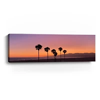 Sunset on Santa Monica Canvas Giclee