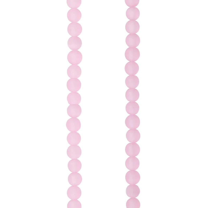 12 Pack: Pink Cat's Eye Round Glass Beads, 4mm by Bead Landing™