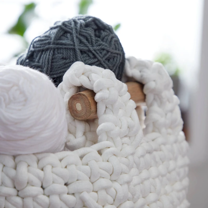 Gray Polyester Country Storage Basket Set