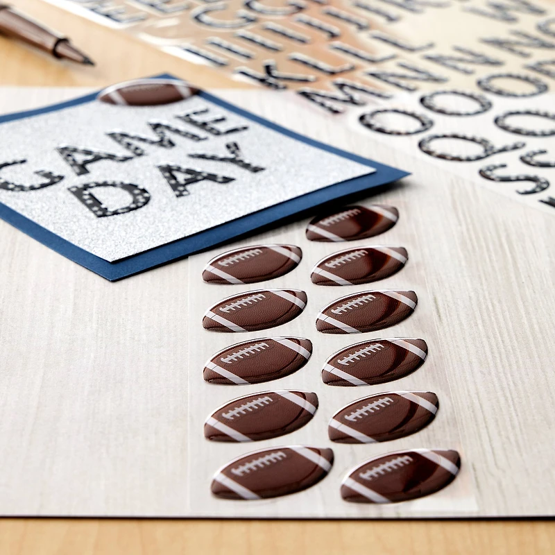 12 Packs: 12 ct. (144 total) Football Repeat Stickers by Recollections™