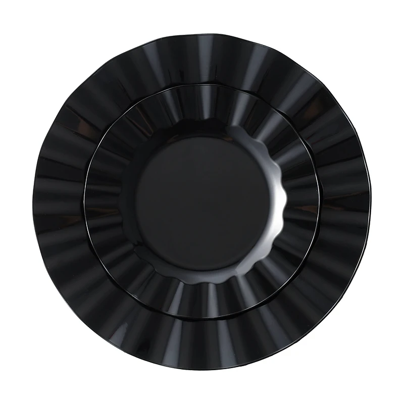 Black Wavy Plate Value Pack by Celebrate It™