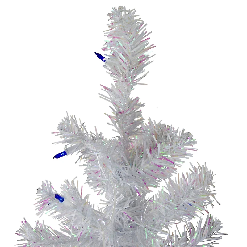 4ft. Pre-Lit Medium Pine Artificial Christmas Tree with Blue Lights