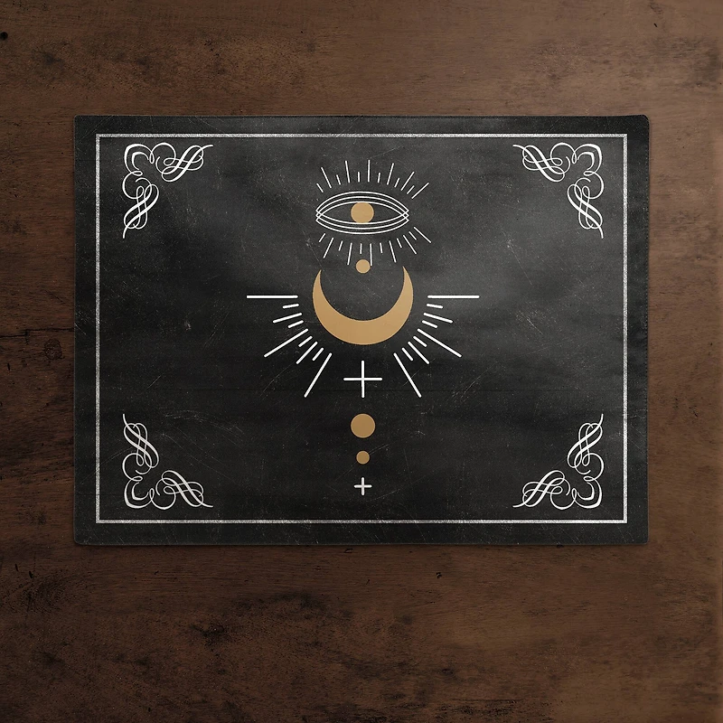 Eye Moon Boarder 4 18" x 14" Poly Twill Placemat