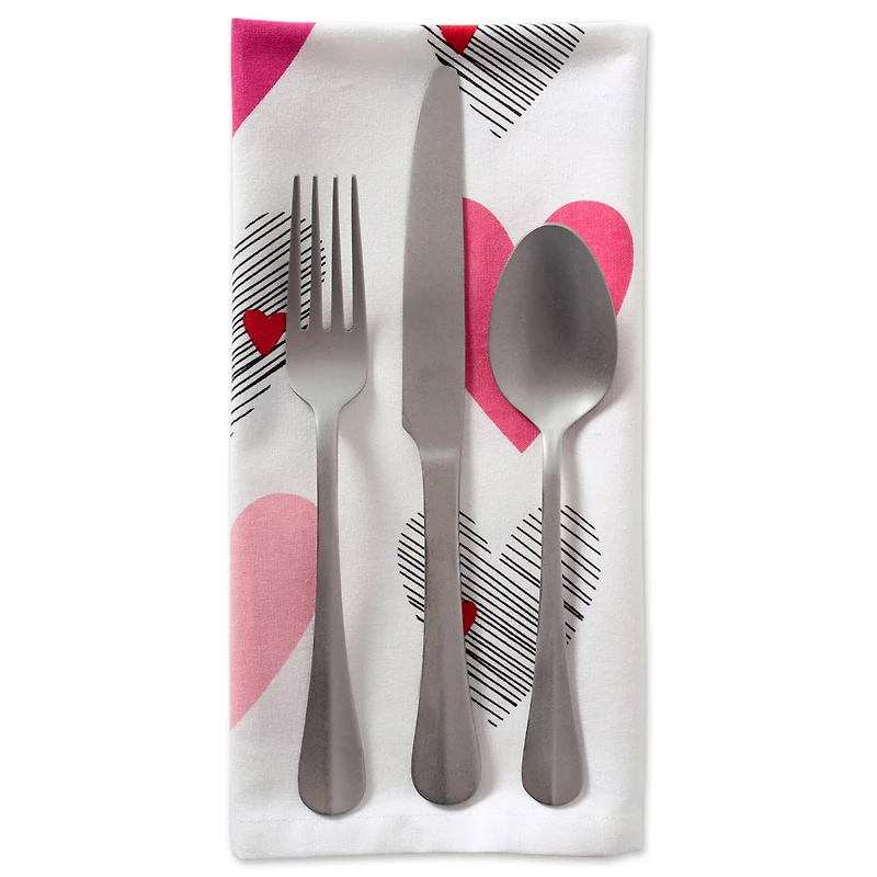 DII® Hearts Collage Print Napkins, 6ct.