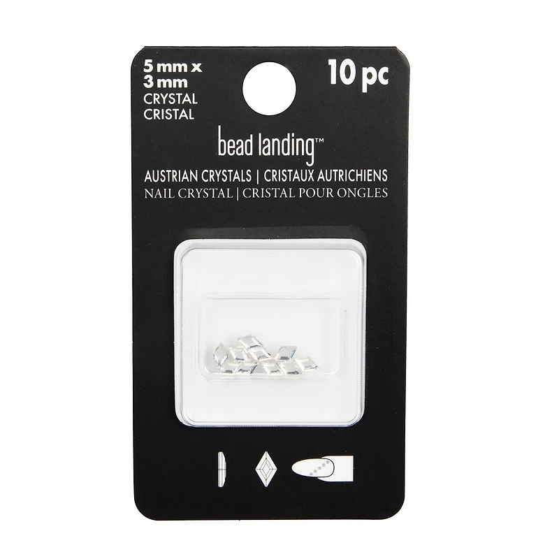 5mm Crystal Diamond Glue-On Austrian Crystals by Bead Landing™, 10ct.