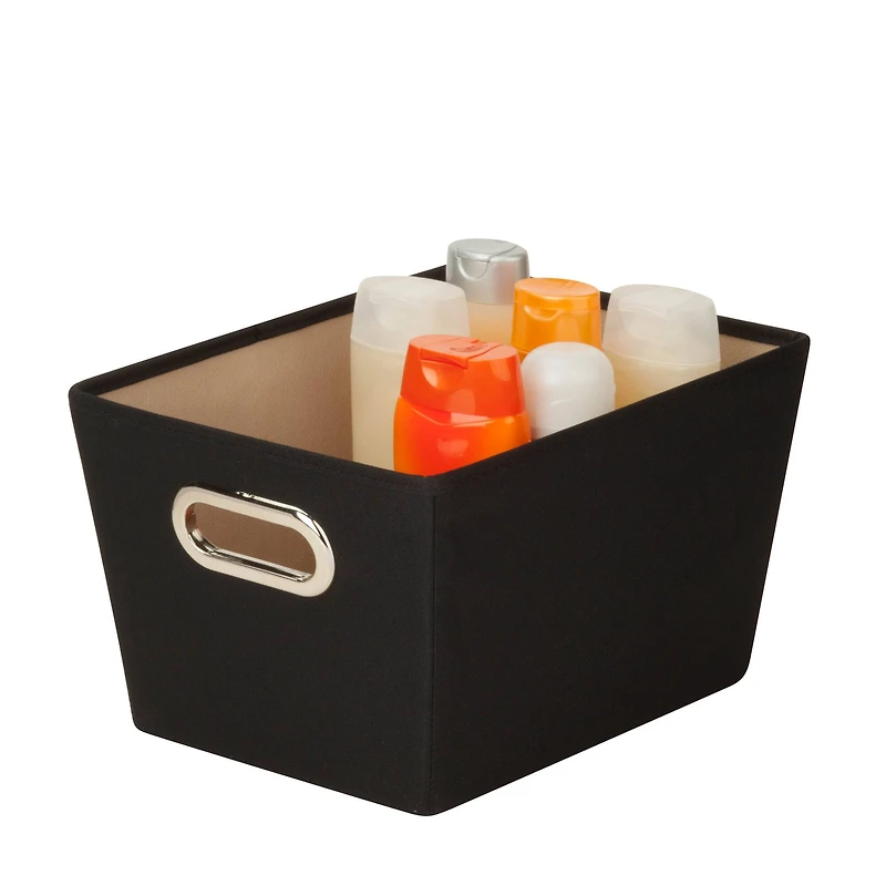 Honey Can Do Black Storage Bin