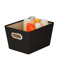 Honey Can Do Black Storage Bin