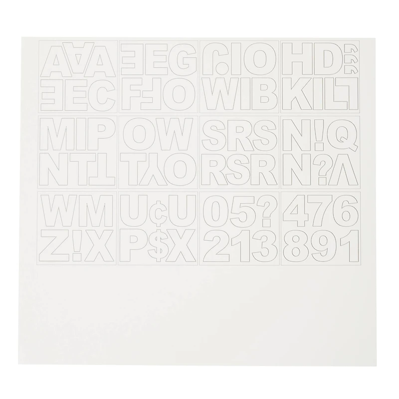 Large White Block Alphabet Stickers by Recollections™