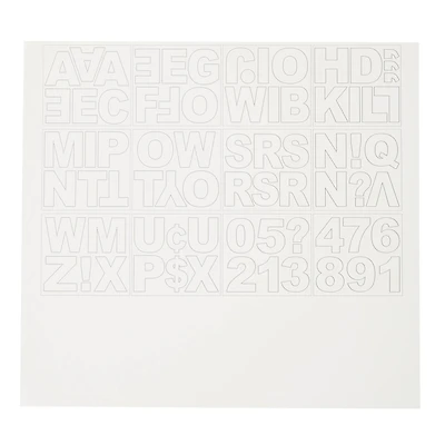Large White Block Alphabet Stickers by Recollections™