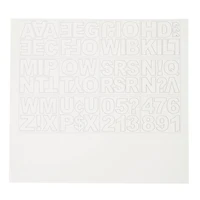 Large White Block Alphabet Stickers by Recollections™