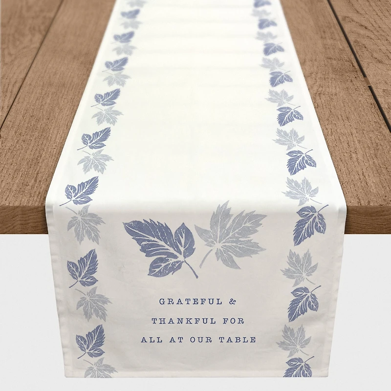 90" Thankful Leaves Table Runner