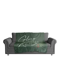 Glory To Newborn King 50x60 Sherpa Fleece Blanket