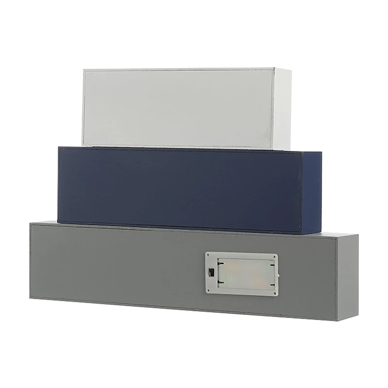 Glitzhome® 12" Lighted Happy Father's Day Block Sign