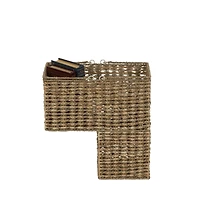 Household Essentials Seagrass Wicker Stair Basket