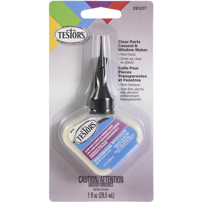 Testors Clear Parts Cement, 1oz.