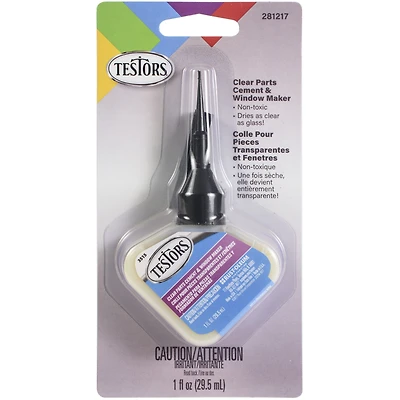 Testors Clear Parts Cement, 1oz.