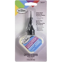 Testors Clear Parts Cement, 1oz.
