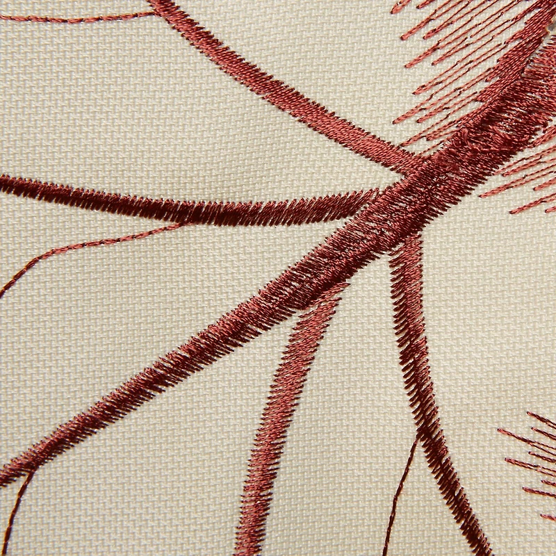 DII® 108" Embroidered Maple Leaves Table Runner