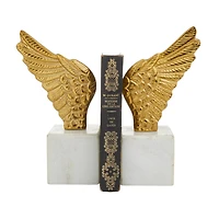 10" Angel Wing Aluminum Bookend Set