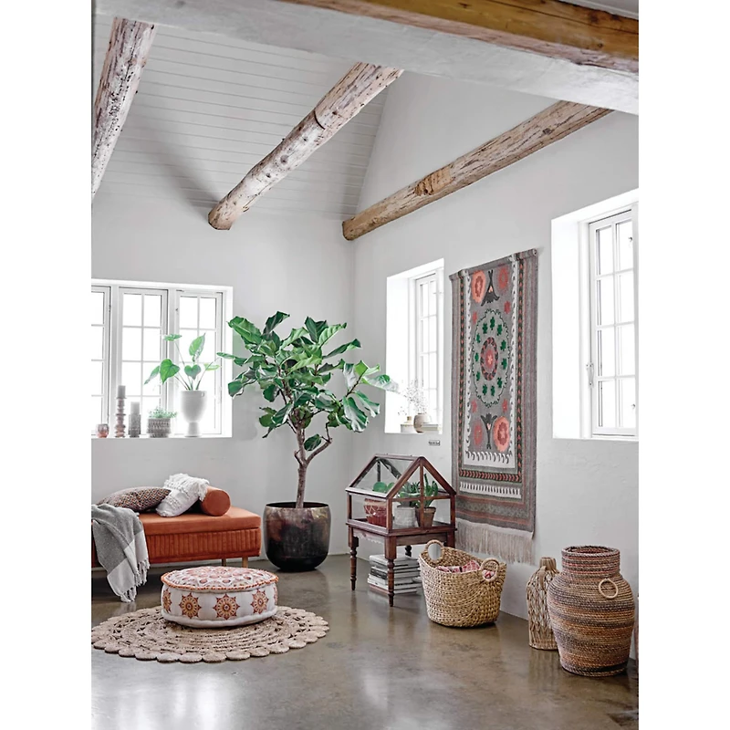 Hello Honey® Natural Boho Hand Woven Jute Rug, 48"