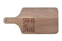 Spring Has Sprung 17" x 8" Walnut Paddle Cutting Board