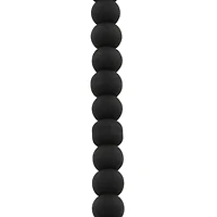 Black Glass Round Beads, 4mm by Bead Landing™