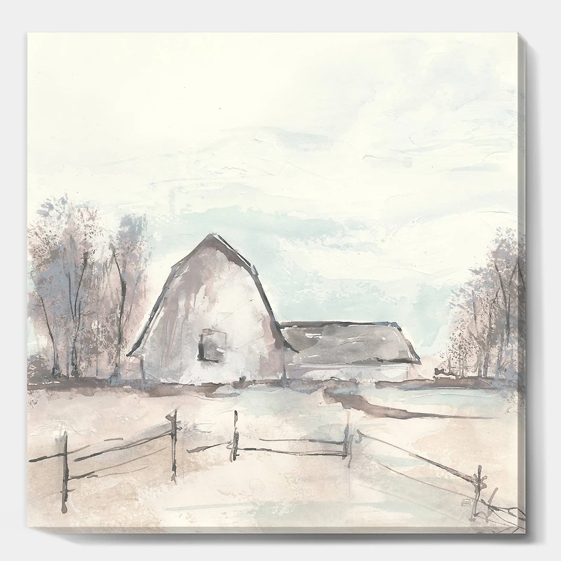 Designart - Farmhouse Barn Grey VIII
