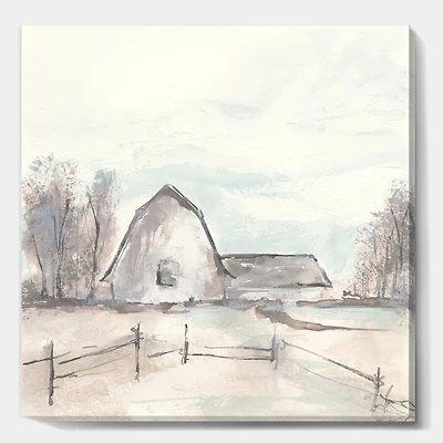 Designart - Farmhouse Barn Grey VIII