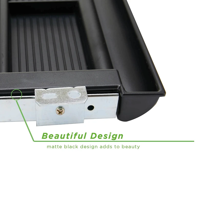 Mind Reader Black Ergonomic Keyboard Under Desk Drawer Tray