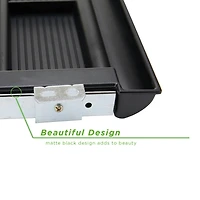 Mind Reader Black Ergonomic Keyboard Under Desk Drawer Tray