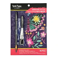 Brea Reese™ 6" x 8" Spring Garden Scratch Art Paper Pad