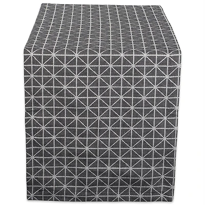 Black and White Triangle Table Runner 14" x 72"