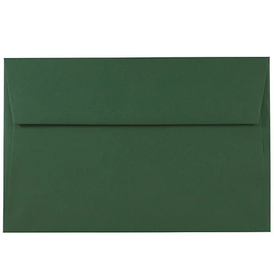 JAM Paper A9 Dark Green Premium Invitation Envelopes
