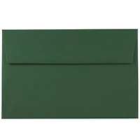 JAM Paper A9 Dark Green Premium Invitation Envelopes