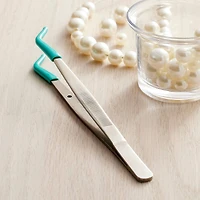 Bent Nose Tweezers by Bead Landing™