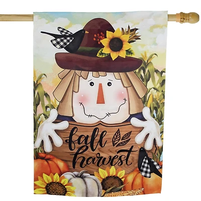 40" x 28" Scarecrow Fall Harvest Outdoor House Flag
