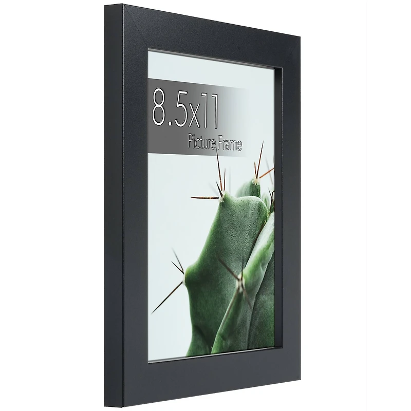 WallsThatSpeak Black Picture Frame with Easel and Glass