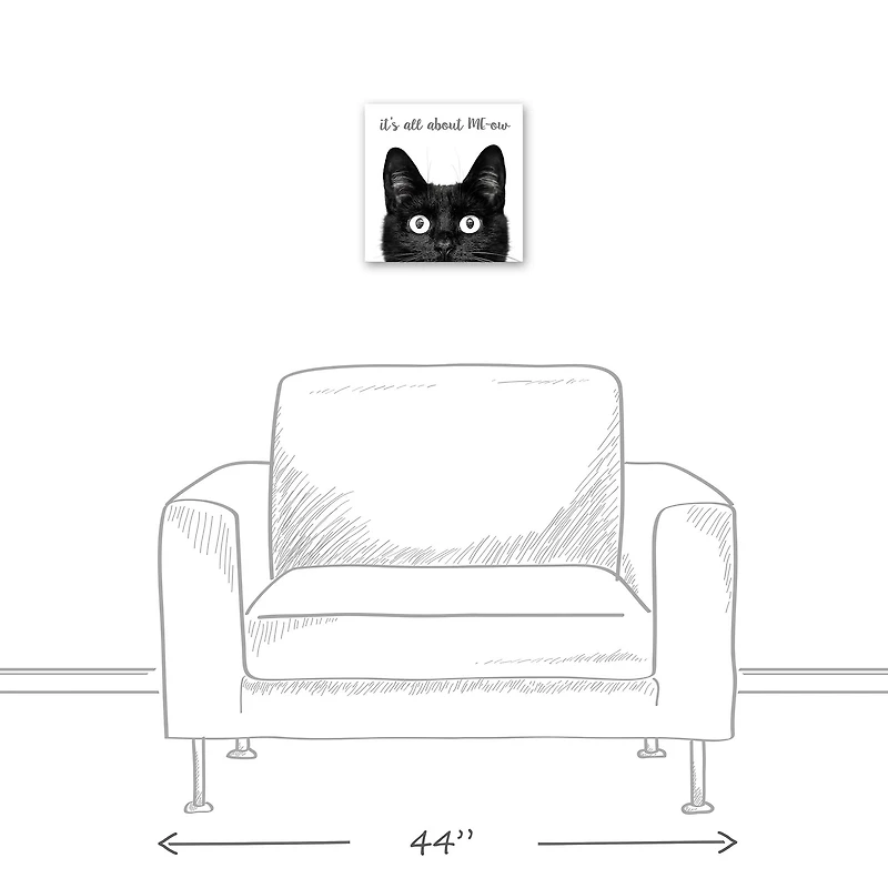 It's All about ME-ow Canvas Wall Art