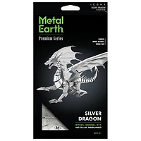 Metal Earth® Silver Dragon Steel Model Kit