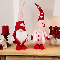 23" Gnomes with Knitted Hats Valentine's Day Decoration Set