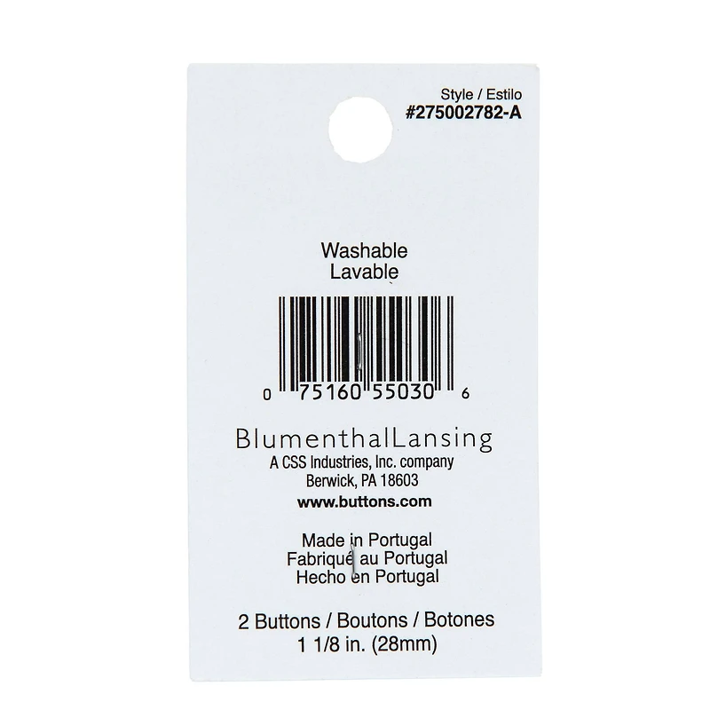 Organic Elements 1 1/8" Green Wood Buttons, 2ct.