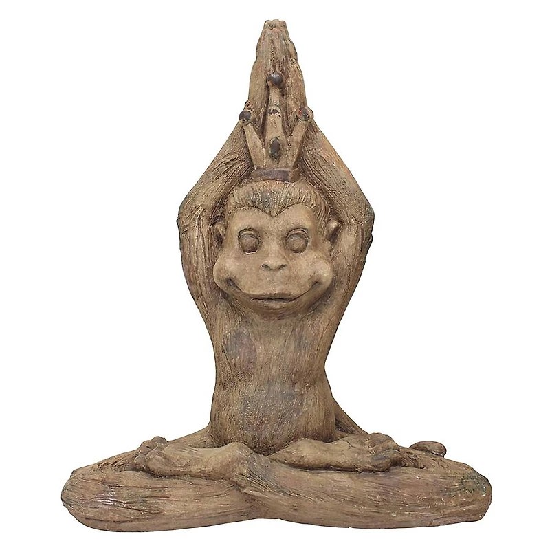 Design Toscano 23.5" Monkey Mantra Zen Animal Statue