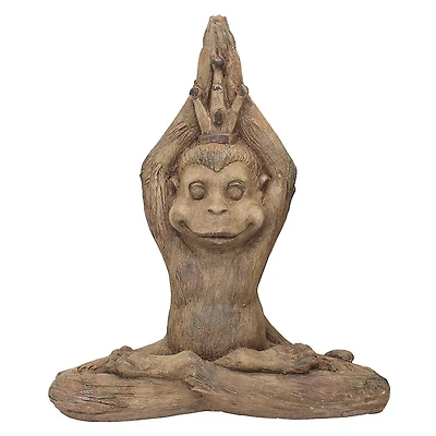 Design Toscano 23.5" Monkey Mantra Zen Animal Statue