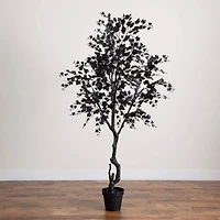 7ft. Artificial Halloween Black Maple Tree