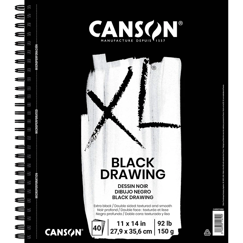 Canson® XL® Black Drawing Pad