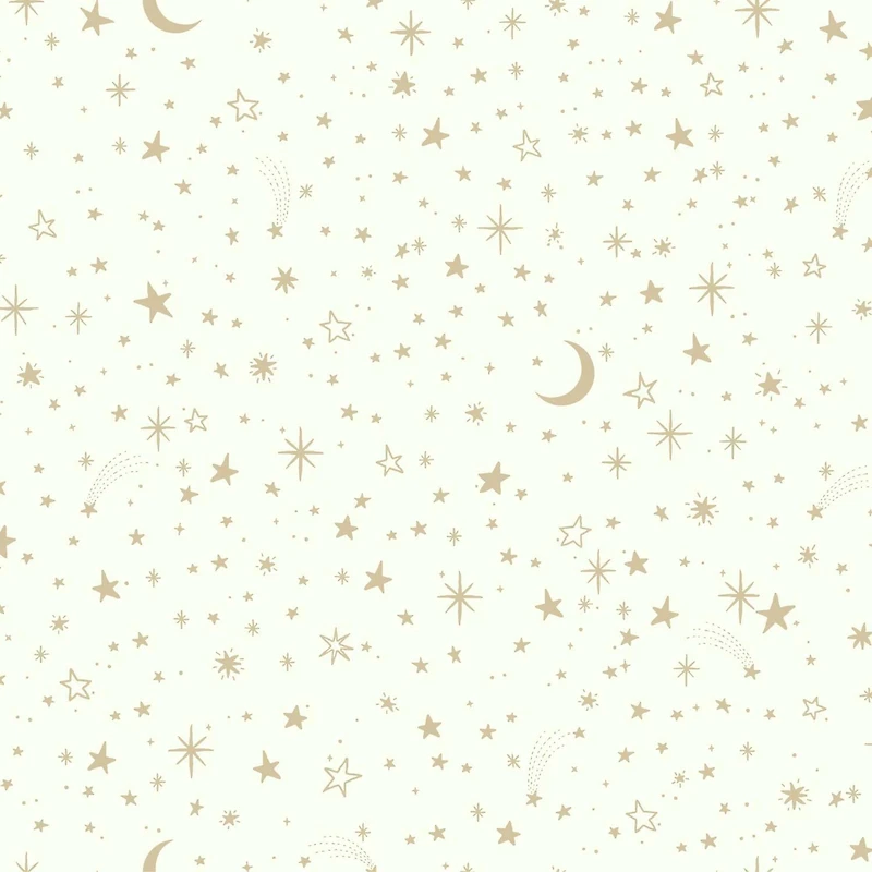 RoomMates Gold Twinkle Little Star Peel & Stick Wallpaper