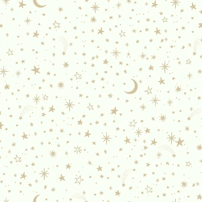 RoomMates Gold Twinkle Little Star Peel & Stick Wallpaper