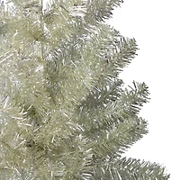 3ft. Unlit Metallic Platinum Tinsel Artificial Christmas Tree