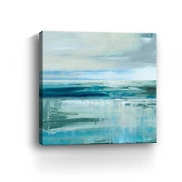 Abstract Sea and Teal Canvas Giclee